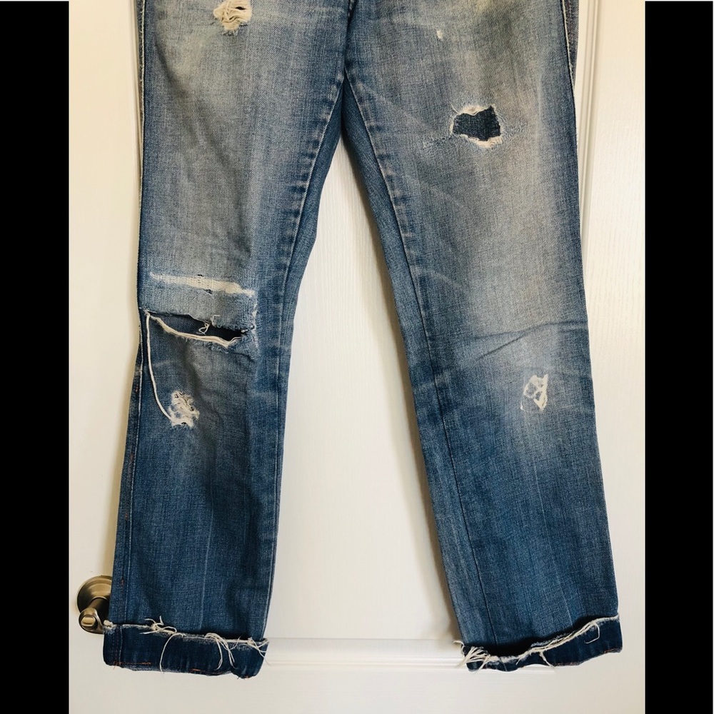 DIESEL MADE IN ITALY DISTRESSED BOYFRIEND JEANS